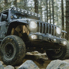 KC HiLiTES FLEX ERA 3 Dual Mode SAE Fog Lights - 2-Light Master Kit on Jeep, offroad lighting for trucks