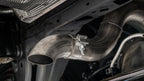 Borla 21-22 Ford Bronco 2.7L 2DR/4DR T-304 Stainless Steel Cat-Back Touring Exhaust - Brushed close-up