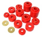 Energy Suspension 80-98 Ford F250/F350 / 80-92 Ford F100/F150 / 85-98 Ford F450 Red Body Mount Set in various sizes