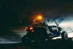 Rigid Industries Chase Tail Light Kit w/ Mounting Bracket - Amber on UTV at night for offroad performance upgrades.