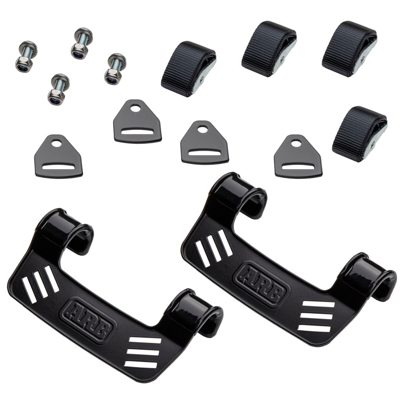 ARB Fridge Tiedown Kit with steel brackets and hardware