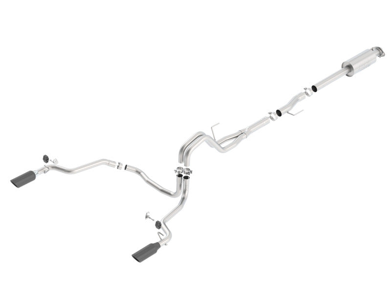 Borla 15-16 Ford F150 3.5L EcoBoost Ext. Cab Black Chrome CB Exhaust ATAK Single Split Rear Exit exhaust system.