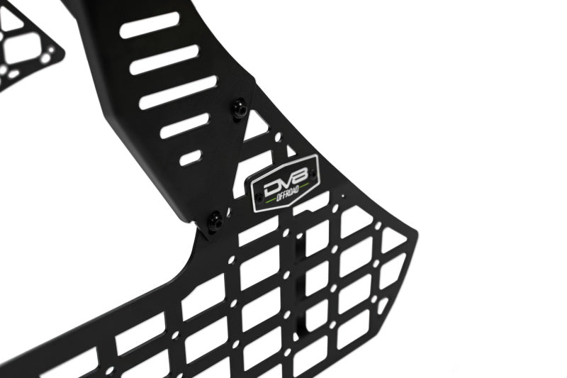 DV8 Offroad 22-23 Toyota Tundra Center Console Molle Panels/Device Mount close-up view