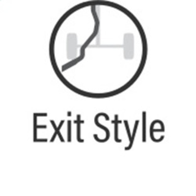 Exit Style graphic representing Magnaflow 2024 Toyota Tacoma Speq Series Cat-back Exhaust System.