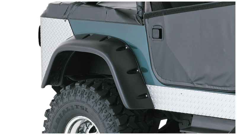 Bushwacker 59-83 Jeep CJ5 Cutout Style Flares 2pc - Black Secondary image