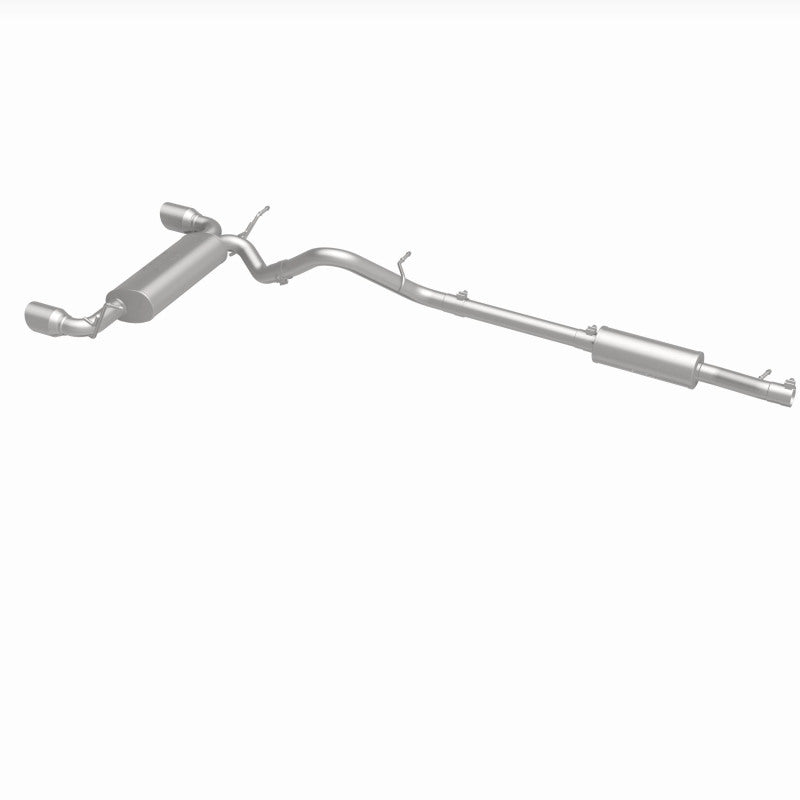 MagnaFlow Cat-Back 12-16 Jeep Wrangler GT 3.6L V6 Black Tips exhaust system for offroad performance upgrades.