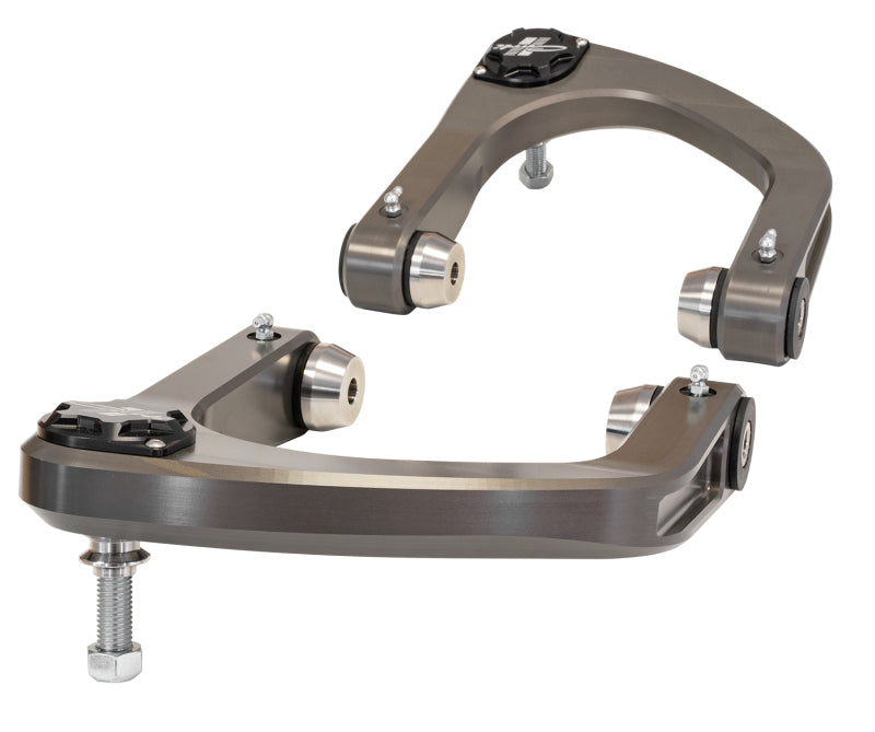 Carli 21-23 Ford Bronco Front Billet Upper Control Arm for offroad performance upgrades.