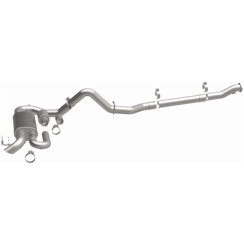MagnaFlow 2021 Ford Bronco Overland Series Cat-Back Exhaust w/ Single Straight Driver Exit- No Tip exhaust system image