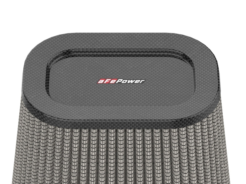 aFe Track Series Intake Pro DRY S Air Filter 4IN F x (7-3/4 x 6-1/2)IN B x (5-3/4 x 3-3/4)IN T x 7IN Secondary image