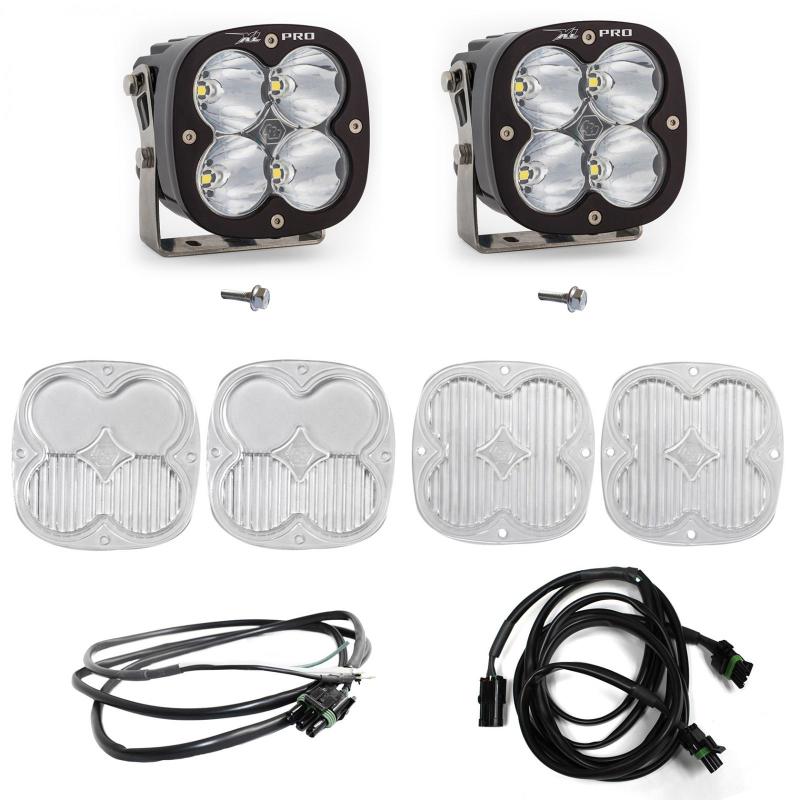 Baja Designs 2021+ Ford Bronco A Piller Light Kit XL Pro Spot w/Upfitter components, offroad lighting for trucks.