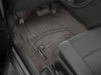 WeatherTech 14+ Chevy Silverado (Crew Cab / Double Cab) Front FloorLiners - Cocoa in truck interior