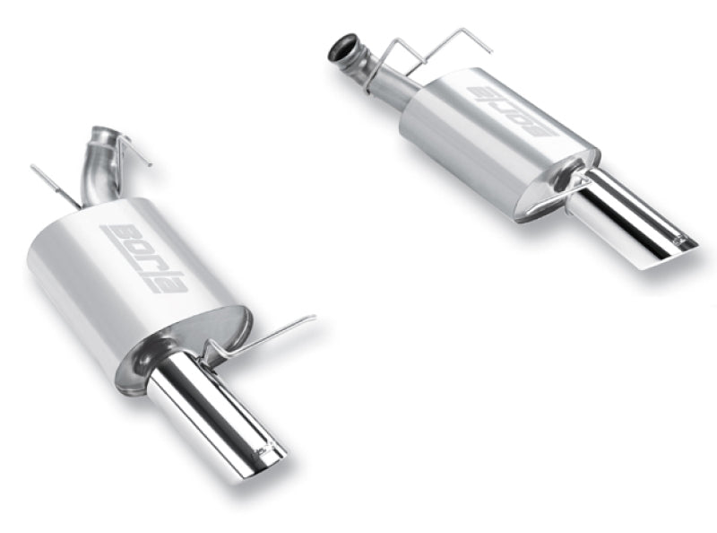 Borla 2011-2012 Ford Mustang GT 5.0L 8cyl 6spd RWD Aggressive ATAK Exhaust (rear section only) in chrome finish.
