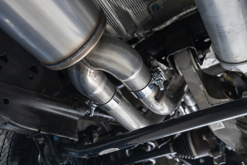 MBRP 21-24 Chevrolet Suburban XL 5.3L 3in Aluminized 2.5in Dual Split Carbon Fiber Cat-back Secondary image