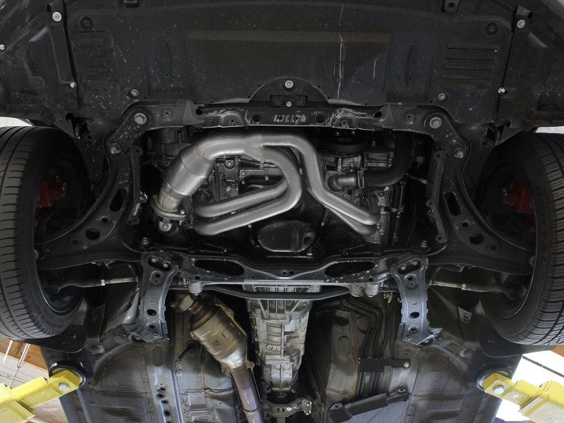 aFe 12-17 Toyota 86 / FRS / BRZ Twisted Steel 304 Stainless Steel Long Tube Header w/ Cat Secondary image