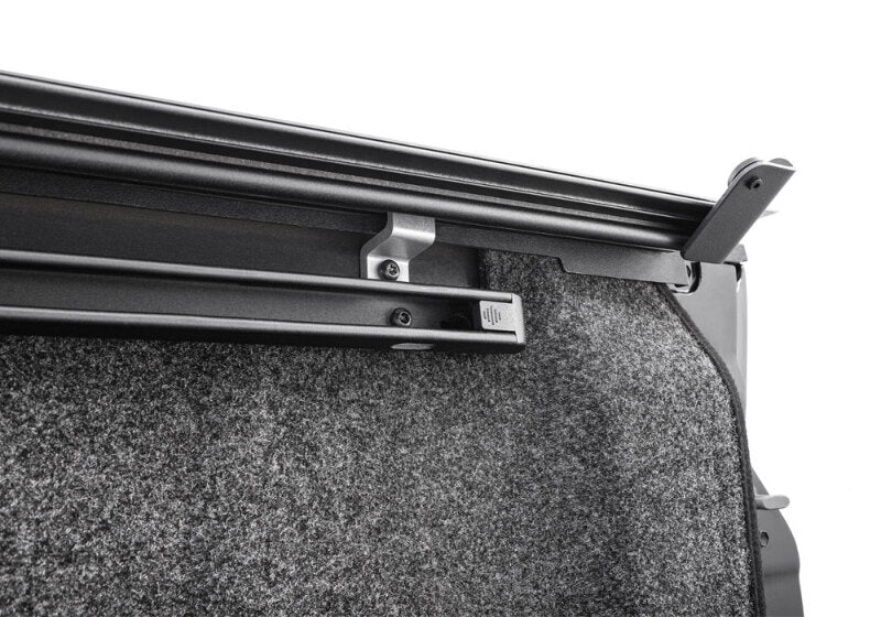 BAK 22-24 Toyota Tundra Revolver X4ts 5.6ft Bed w/T-Slot Rails close up of durable vinyl and aluminum construction