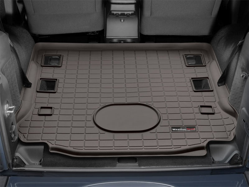 WeatherTech 2015+ Jeep Wrangler Cargo Liner - Cocoa (Works w/Alpine Premium 9-Speakers) Secondary image
