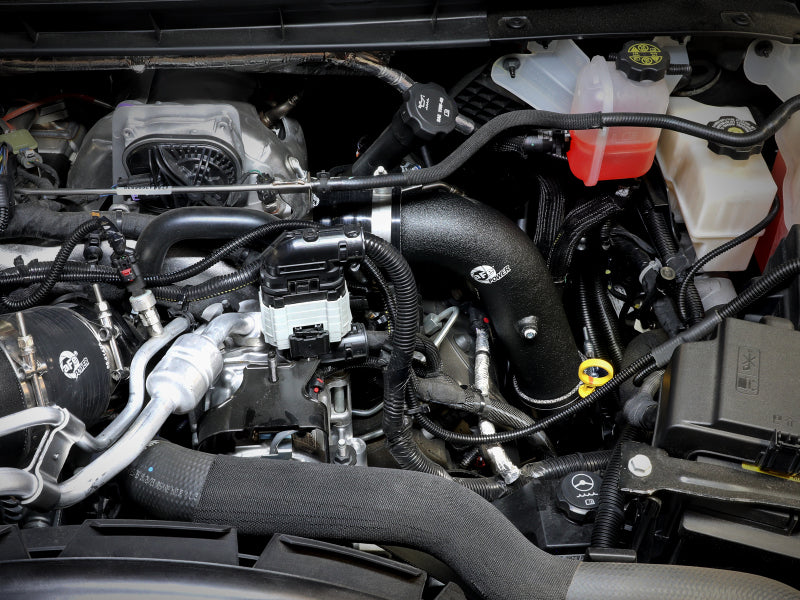 aFe BladeRunner Black 3in Aluminum Charge Pipe Kit 20-21 GM Diesel Trucks V8-6.6L (td) L5P Secondary image