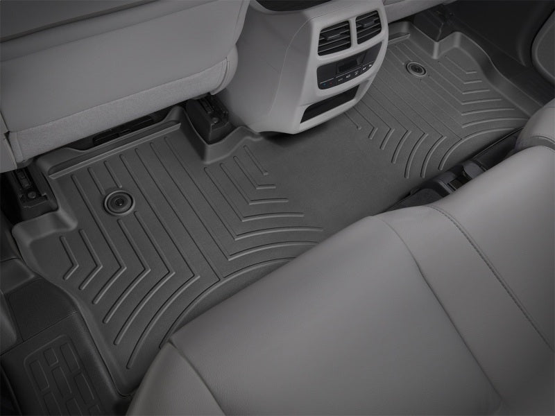 WeatherTech 16+ Honda Pilot Rear FloorLiner - Black interior protection