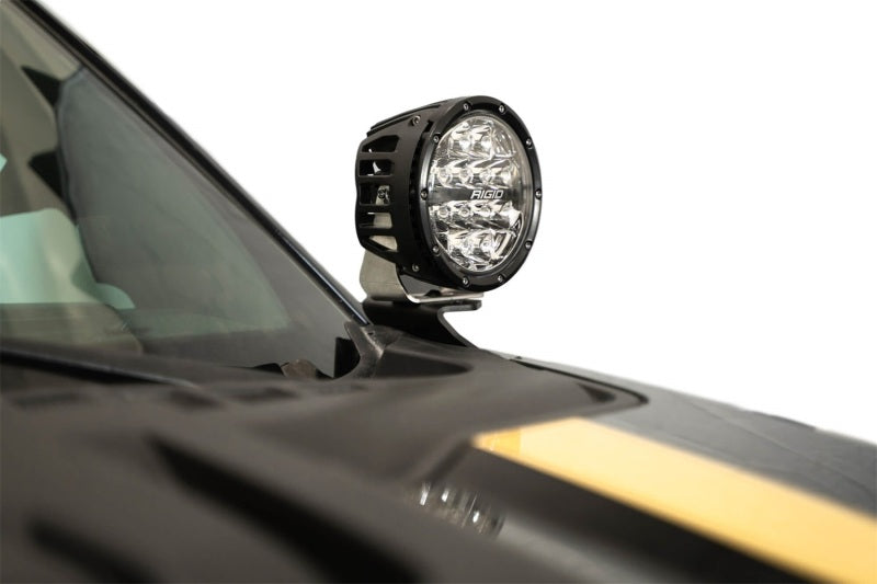 Addictive Desert Designs2021+ Ford F150 / 2021+ Ford F150 Raptor Ditch Light Brackets with offroad lighting.