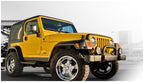 Bushwacker 97-06 Jeep TJ Pocket Style Flares 4pc - Black on yellow Jeep