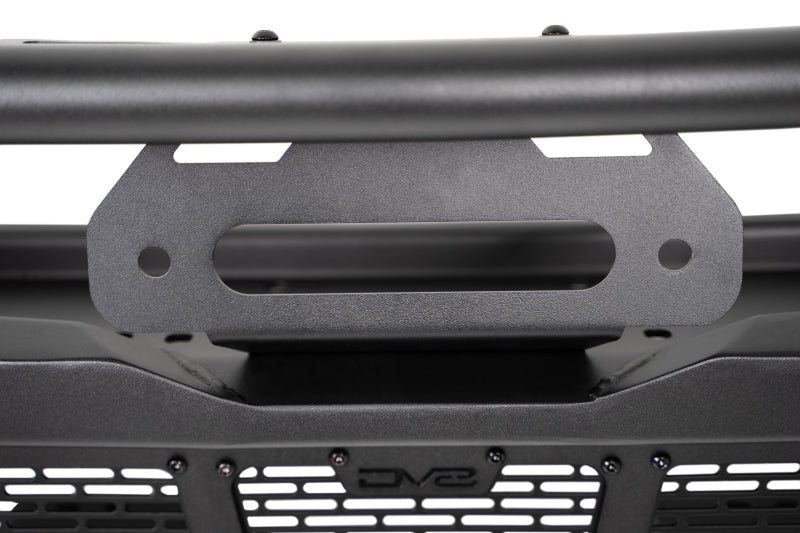 DV8 Offroad 18-23 Wrangler JL/Gladiator JT Spec Series Front Bumper winch plate detail