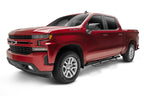 N-Fab Nerf Step 2019 Chevy/GMC 1500 Crew Cab - Cab Length - Tex. Black - 3in. on red truck for offroad performance upgrades.