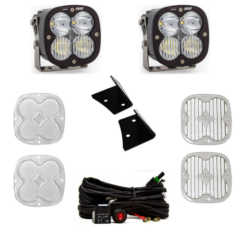 Baja Designs 07-18 Jeep Wrangler JK XL80 Drive/Combo A-Pillar Kit - White Secondary image