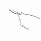MagnaFlow 2019 Ram 1500 V8 5.7L (Excl. Tradesman) Polished 3in 409SS Cat-Back Exhaust System for offroad performance upgrades.