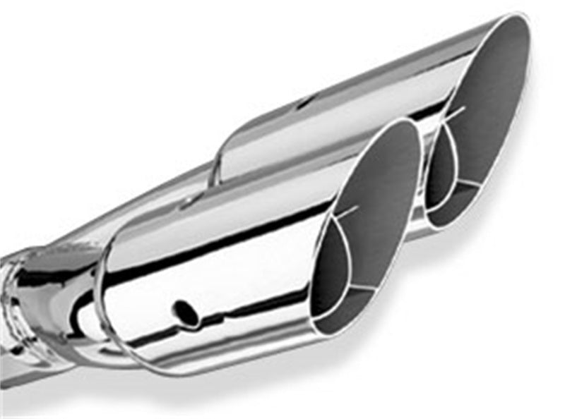 Borla Universal Polished Tip Dual Round Angle-Cut Intercooled (inlet 2 1/2in. Outlet 3in) *NO Return exhaust tips
