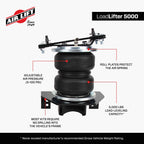 Air Lift 2023 Ford F250/F350 Super Duty LoadLifter 5000 Air Spring Kit features with adjustable air pressure.