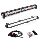 Baja Designs 2022+ Toyota Tundra TRD Pro 20in S8 Replacement Kit Clear with mounting hardware and wiring.