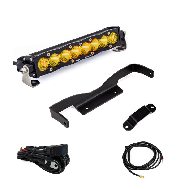 Baja Designs Can-Am Maverick R Amber 10in S8 Shock Tower Kit Main image