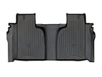 WeatherTech 19-23 Chevrolet Silverado 1500 Crew Cab (1st Row Bucket Seats) Rear FloorLiner - Black for offroad performance upgrades