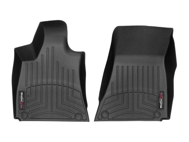 WeatherTech 2016+ Maserati Quattroporte Front FloorLiner - Black (1 Grommet Style) Secondary image