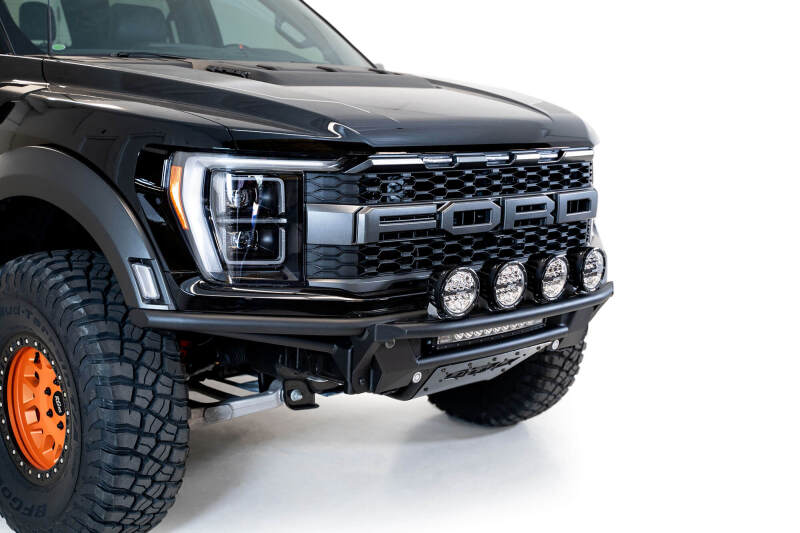 Addictive Desert Designs 21-22 Ford Raptor PRO Bolt-On Add-On Light Hoop (Req F218102070103) with offroad lights