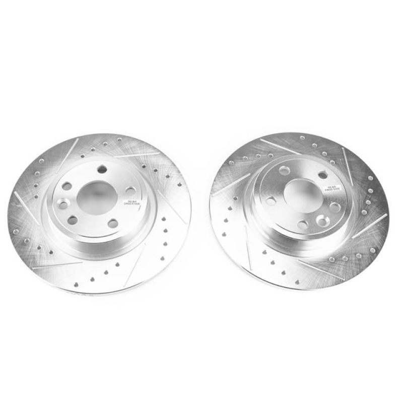 Power Stop 2018 Jaguar E-Pace Rear Evolution Drilled & Slotted Rotors - Pair Secondary image