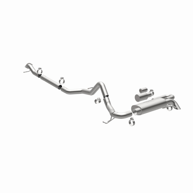 MagnaFlow 2021 Ford Bronco Overland Series Cat-Back Exhaust w/ Single Straight Driver Exit- No Tip for off road performance upgrades.