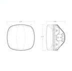Rigid Industries Adapt XE LED Moto Kit - Black dimensions image