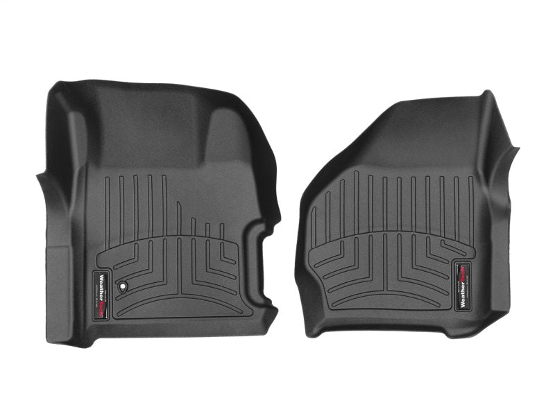WeatherTech 99-07 Ford F250/F350/F450/F550 Super Duty Regular Cab Front FloorLiner - Black for offroad truck accessories