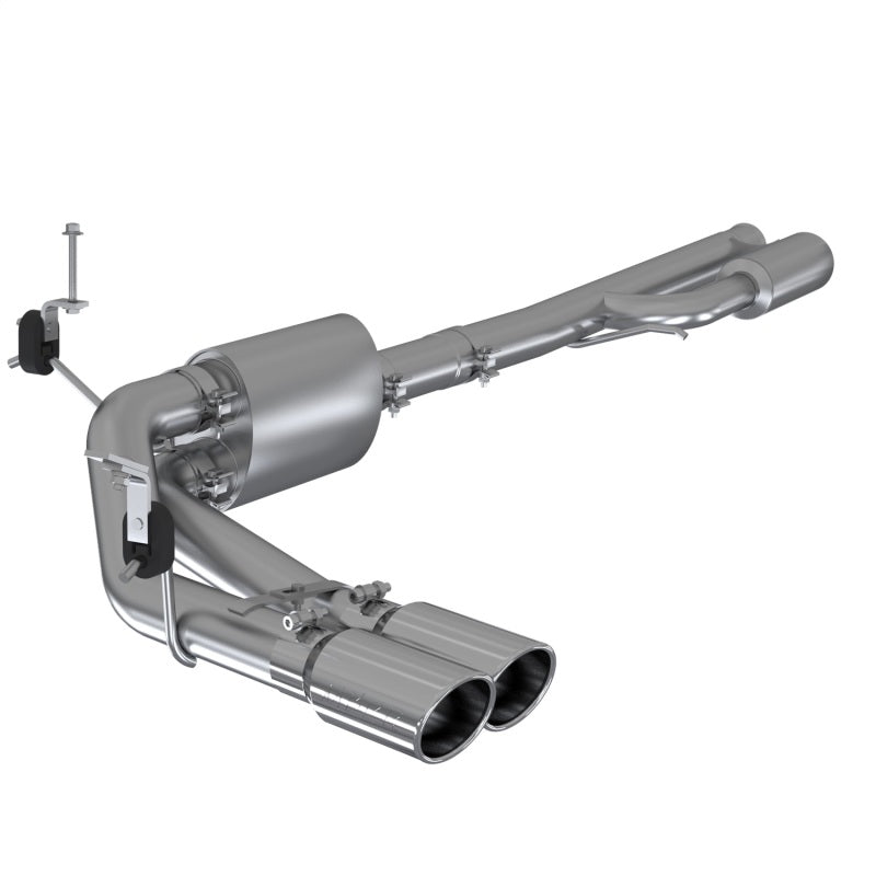 MBRP 2019+ Chevrolet Silverado 1500 4.5L/5.3L Pre-Axle Dual Side Exit w/ 4in OD Tip- T304 Secondary image