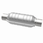 MagnaFlow Conv Univ 2.25in Inlet/Outlet Center/Center Round 11in Body L x 5.125in W x 15in Overall L for offroad performance upgrades