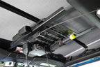 Fabtech Overhead Molle Rack mounted in Jeep Wrangler interior