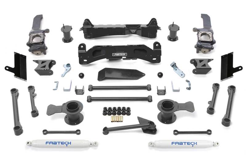 Fabtech 2015-21 Toyota 4Runner 4WD 6in Basic Sys w/Perf Shks off road parts, suspension lift kits components. Main image