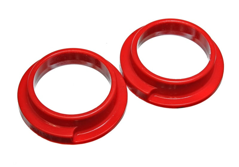 Energy Suspension Universal 3in ID 4 5/16in OD 1 1/8in H Red Coil Spring Isolators (2 per set) for suspension upgrades