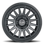 ICON Recon SLX 18x9 6x5.5 BP 25mm Offset 6in BS 95.1mm Hub Bore Satin Black Wheel for offroad trucks
