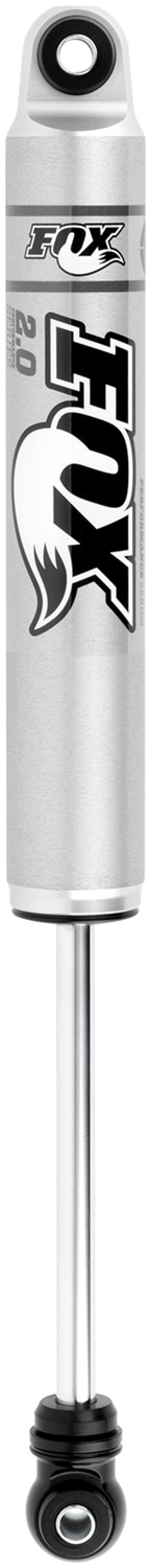 Fox 2.0 Performance Series 8in. Smooth Body IFP Shock / Std Travel w/Eyelet Ends (Alum) - Black for offroad performance upgrades.