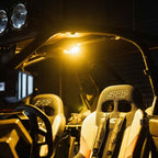 KC HiLiTES Dual Cyclone Dome Light Mount for Roll Cages in action