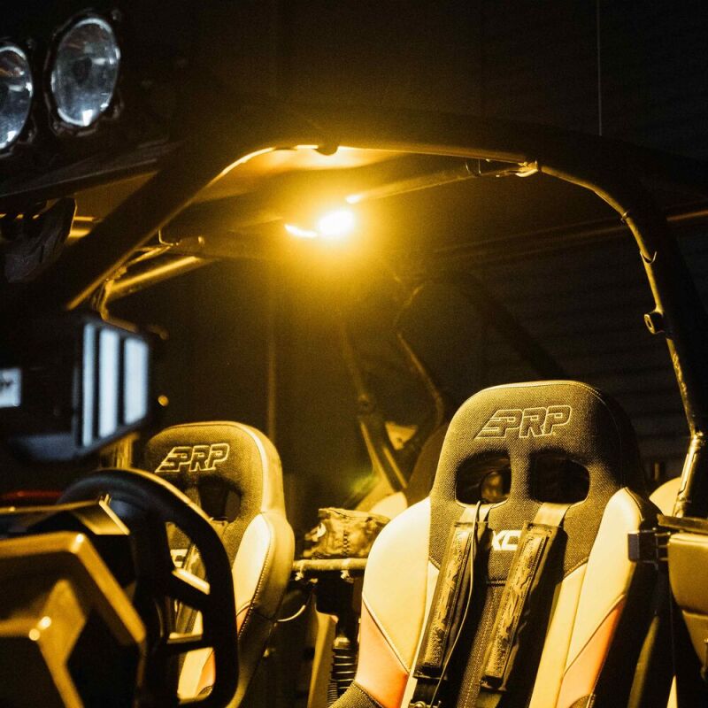 KC HiLiTES Dual Cyclone Dome Light Mount for Roll Cages in action