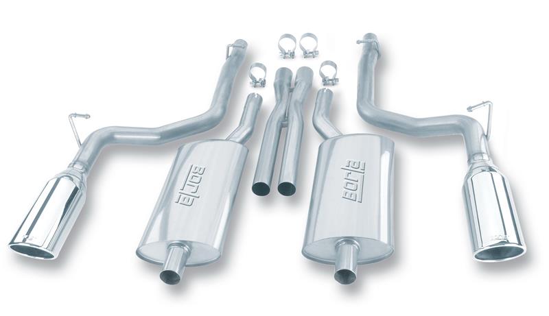 Borla 05-10+ Charger / Magnum / 300C R/T 5.7L Aggressive Catback Exhaust components