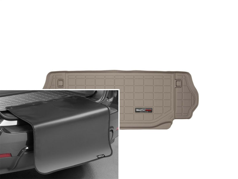 WeatherTech 07-14 Jeep Wrangler Cargo With Bumper Protector - Tan Secondary image